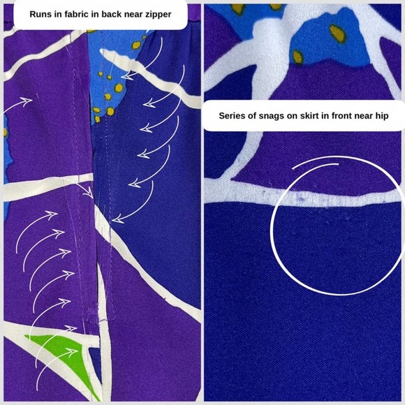 Vintage 1970s Purple Hawaiian Floral Print Sleeveless Maxi Dress - Picture 5 of 8